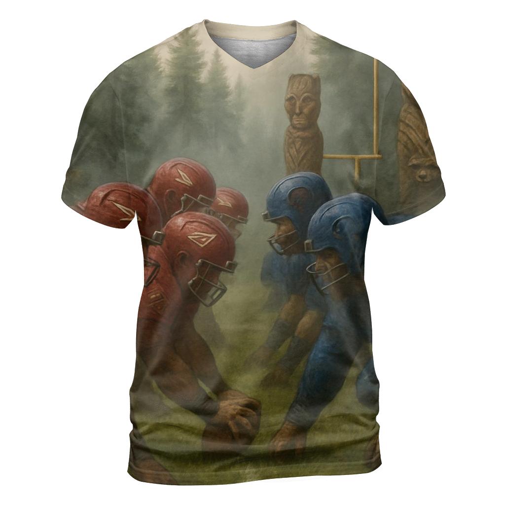 Forest Edge Battlefield Game designer pattern shirts