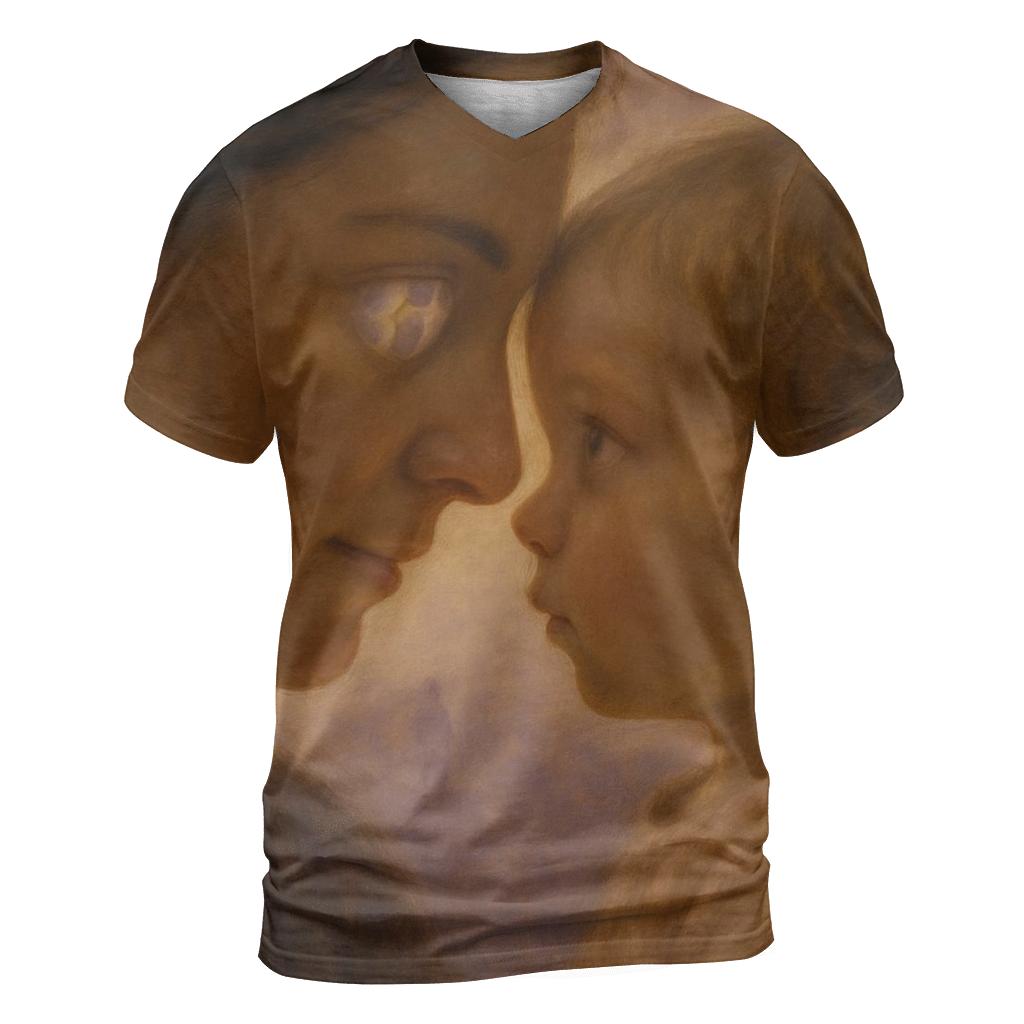 In Her Eyes I First Learned My Name trendy printed shirt styles