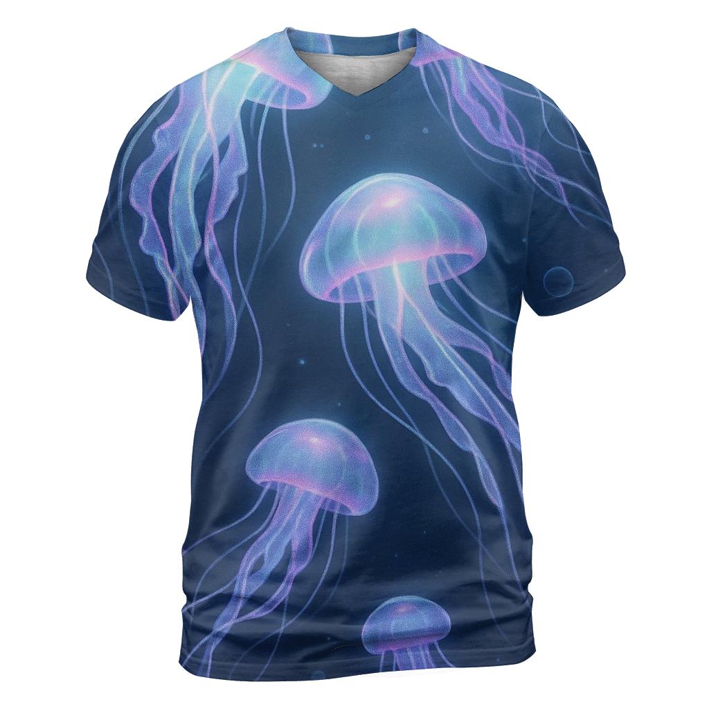 Holographic Jellyfish Parade personalized full print shirts