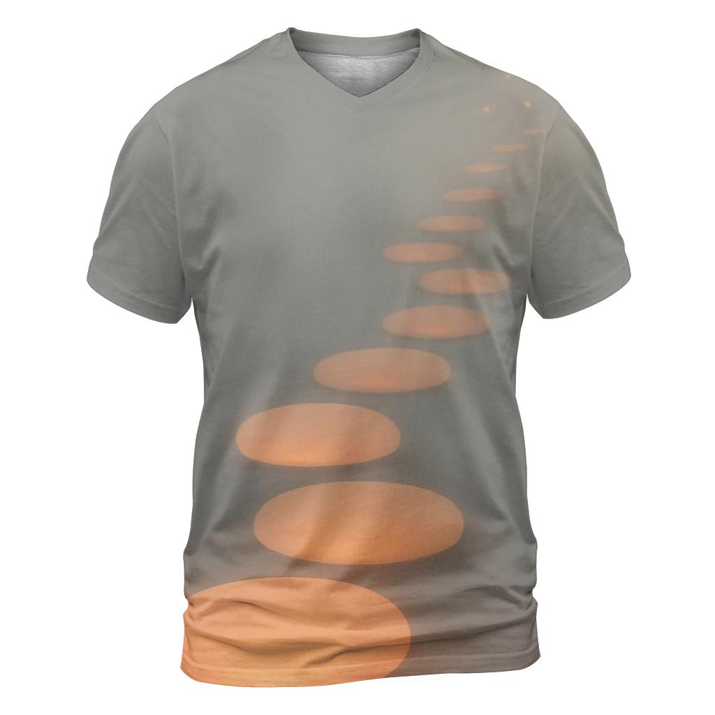 Luminous Pathway Stones trendy printed shirt styles