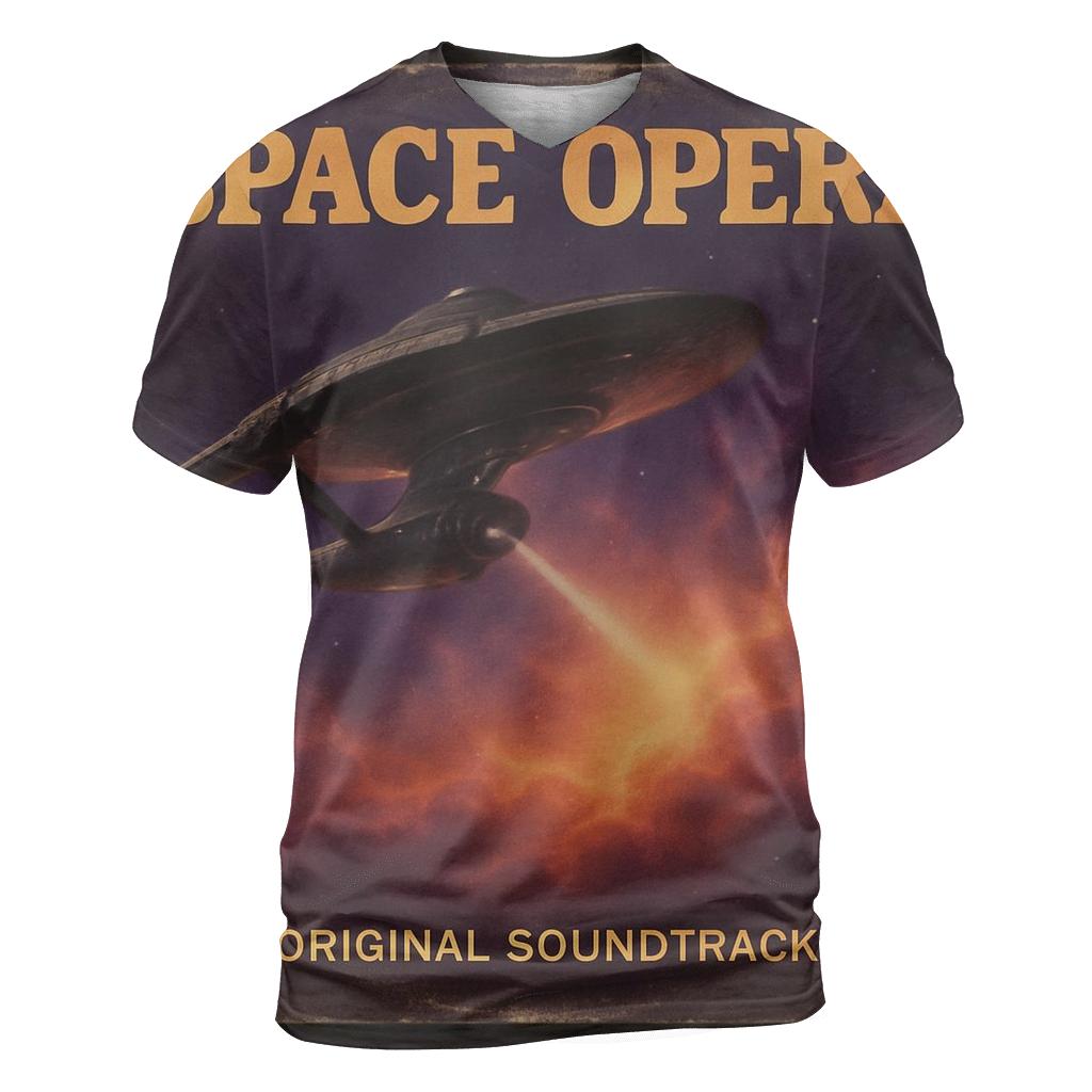 Classic Vinyl Record Space Opera Cover personalized full print shirts