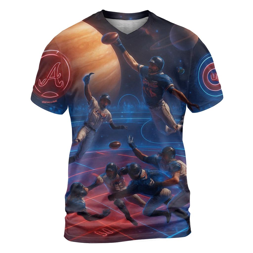 Galactic Gridiron Rivalry designer pattern shirts