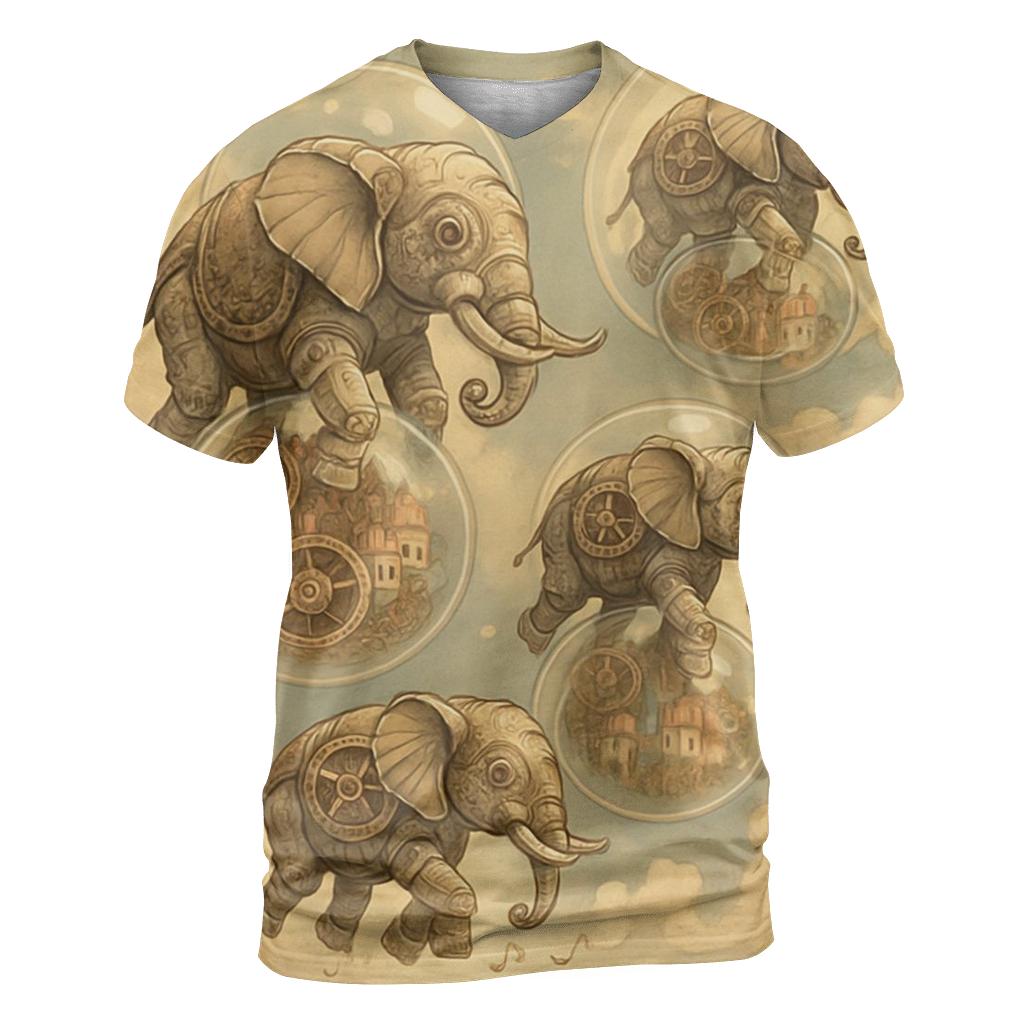 Clockwork Bubble Parade designer pattern shirts
