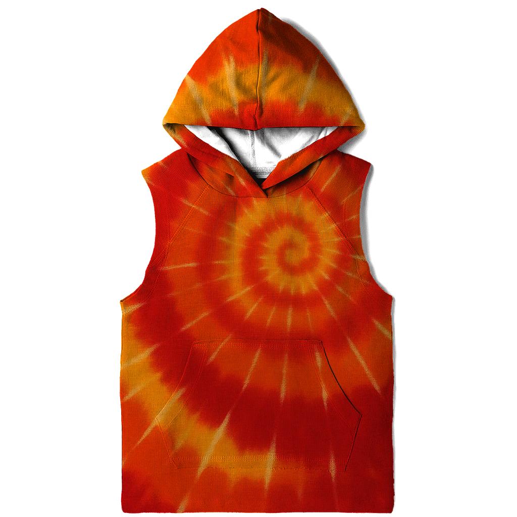 Solar Flare Spiral Overdye premium hoodies