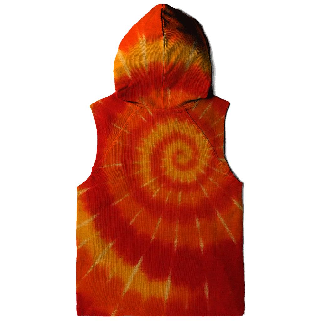 Solar Flare Spiral Overdye premium hoodies