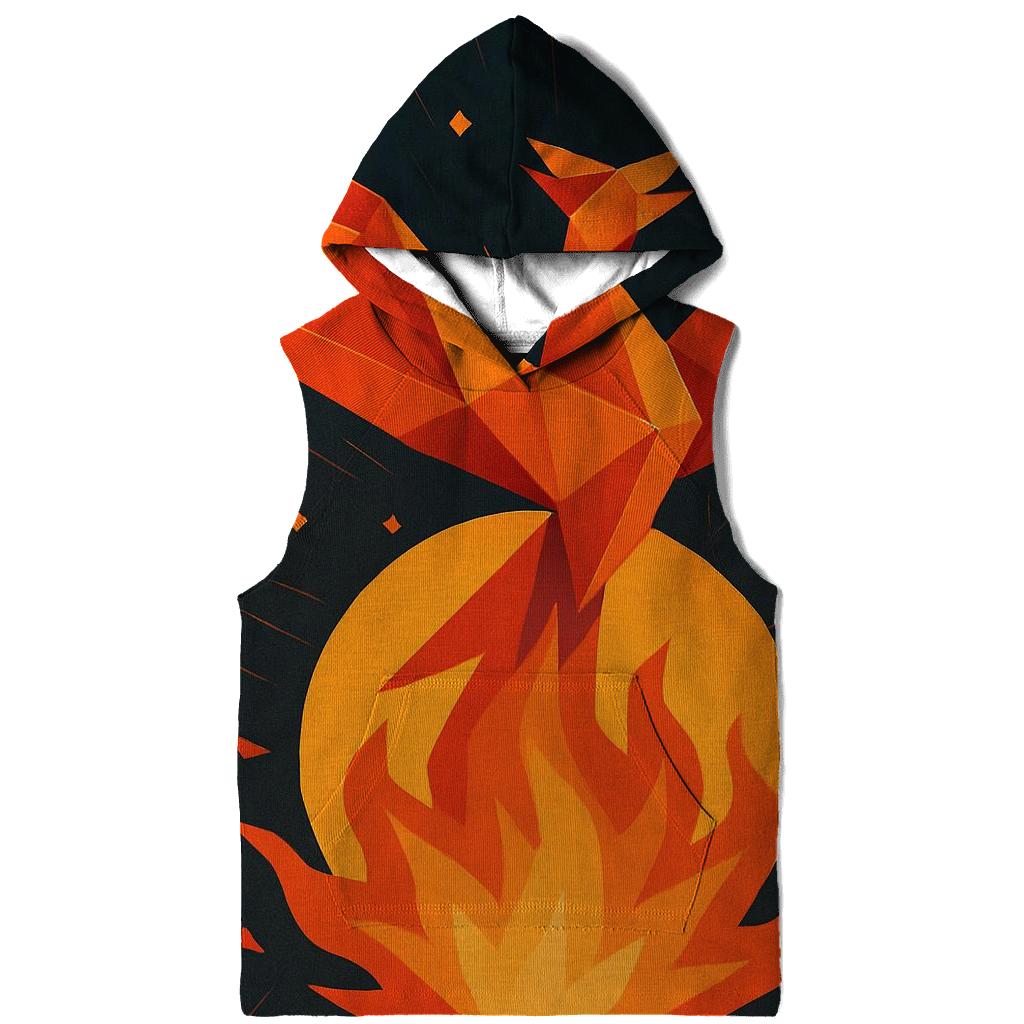 Solar Flare Origami Phoenix pullover hoodies