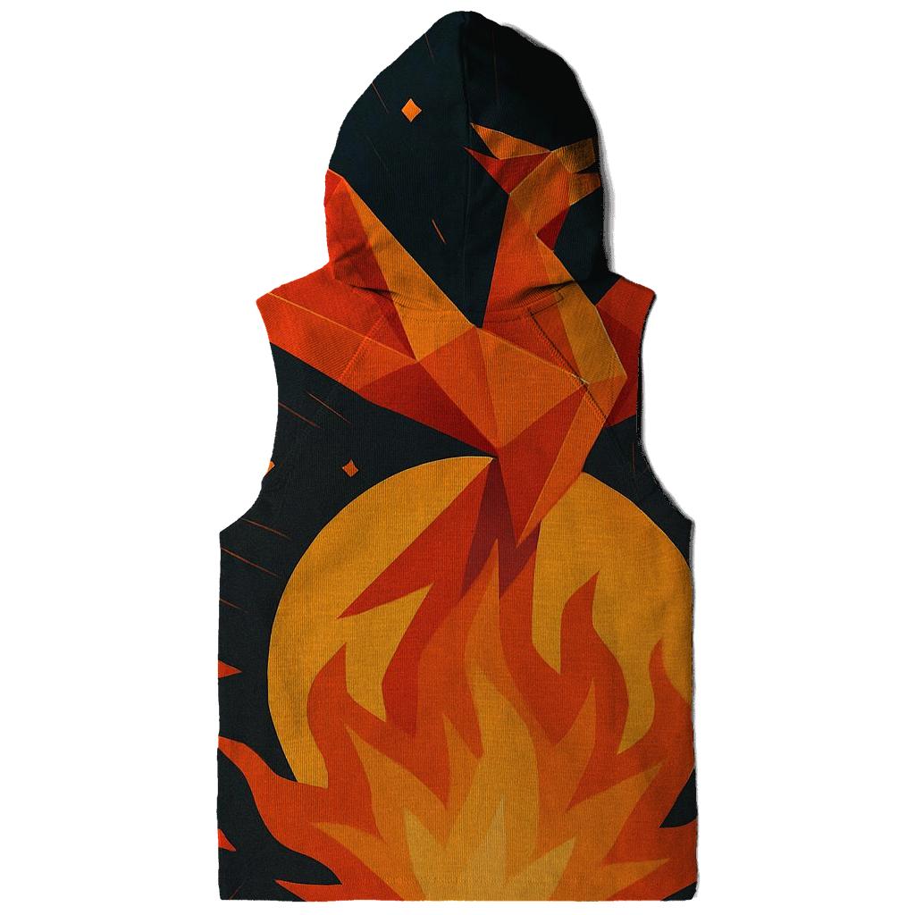 Solar Flare Origami Phoenix pullover hoodies
