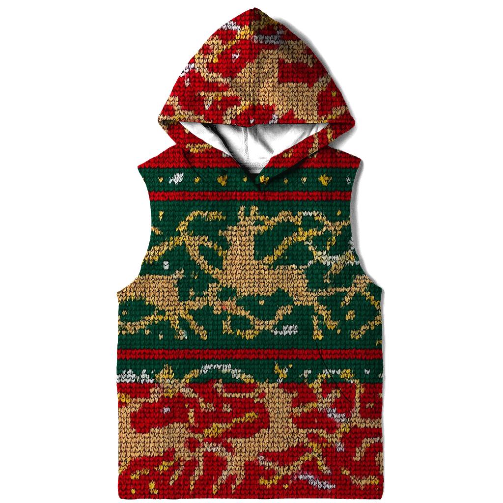 Tangled Tinsel Reindeer Stripe Design hoodie designs