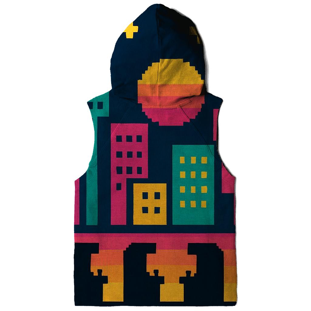 Pixel Arcade City Lights premium hoodies
