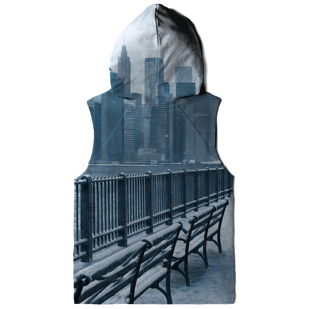 Brooklyn Heights Winter Promenade View zip-up hoodies