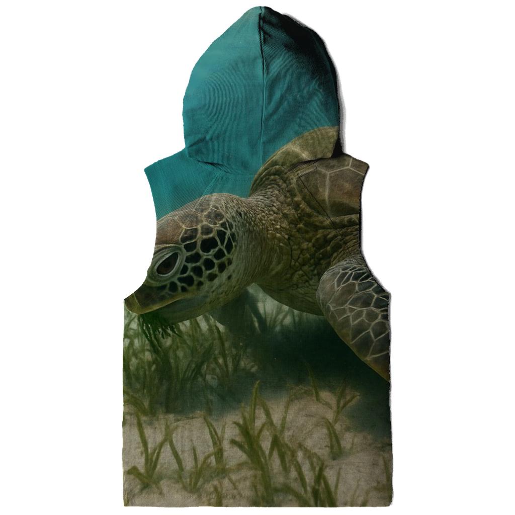 Seagrass Shadow Green Sea Turtle heavyweight hoodies