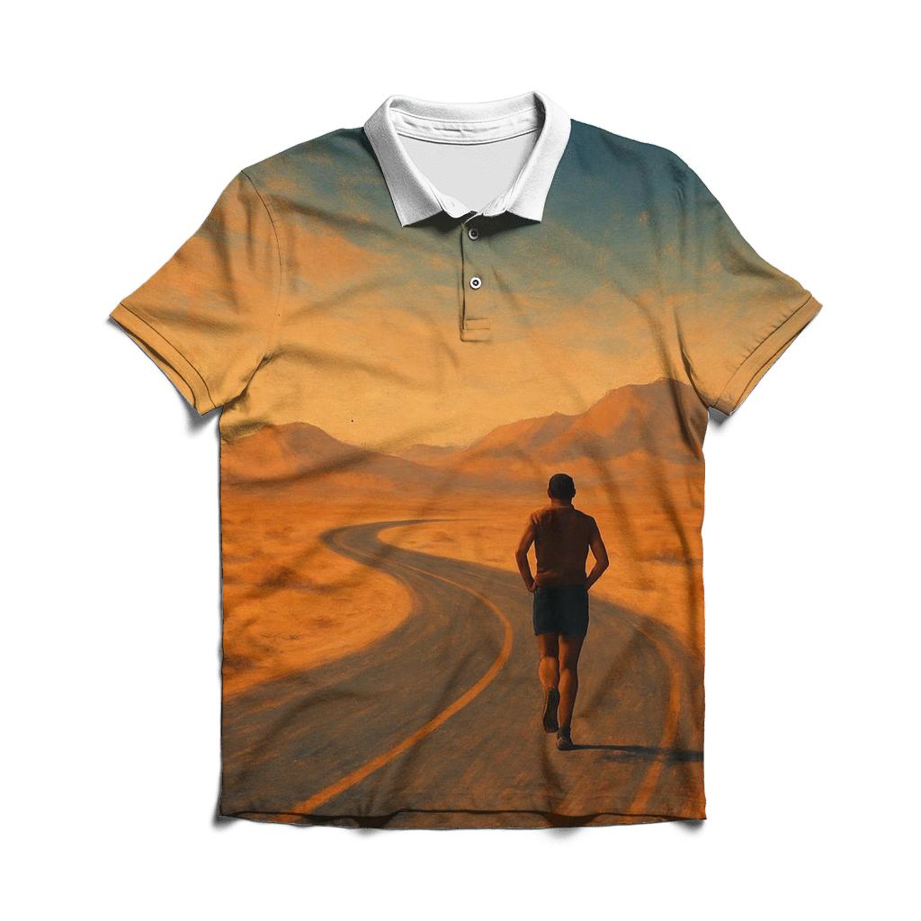 Desert Marathon Horizon premium cotton polo shirts