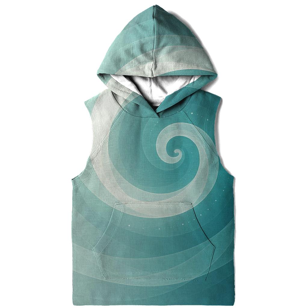 Infinite Breath Spiral printed hoodies