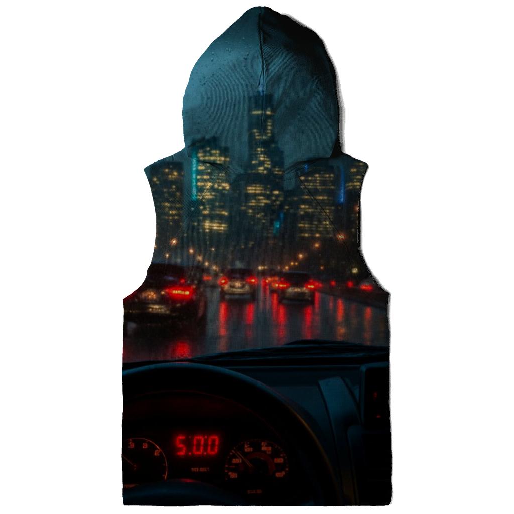 Rainy West Side Highway Taxi Skyline Reflections custom hoodies