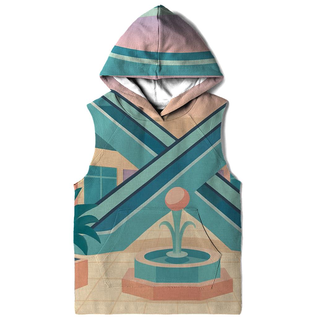 Vaporwave Mall Atrium premium hoodies