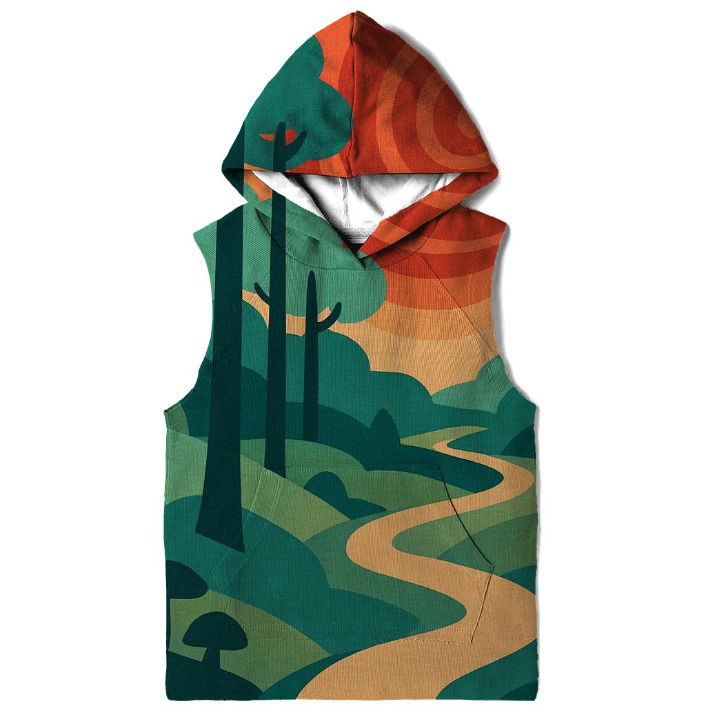 Psychedelic Forest Trail custom hoodies