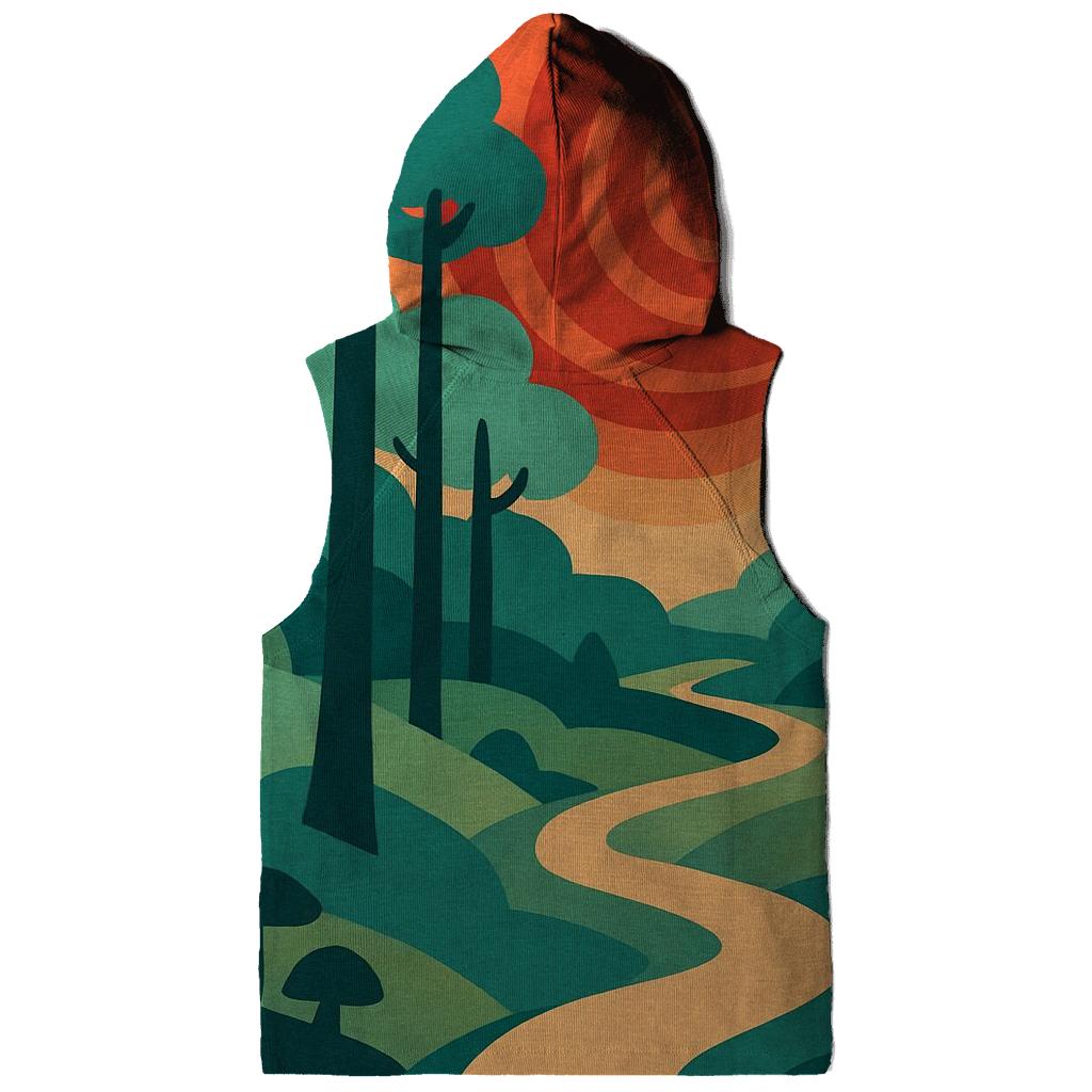 Psychedelic Forest Trail custom hoodies