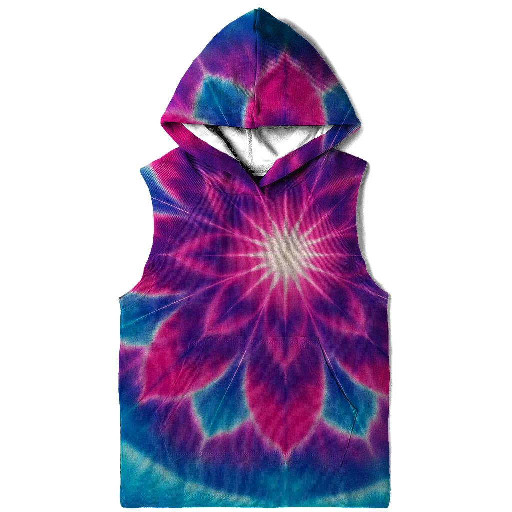 Magenta Cyan Mandala Burst hoodie styles