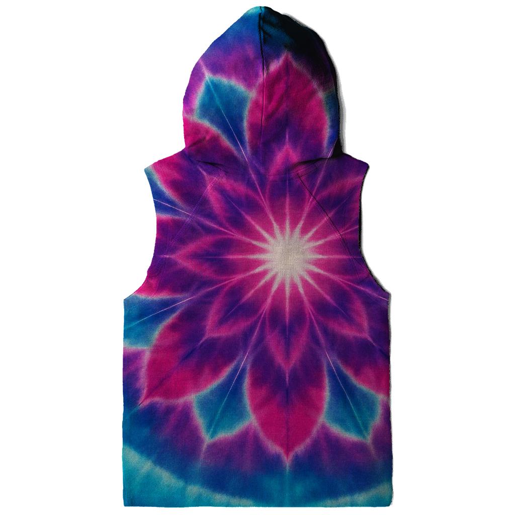Magenta Cyan Mandala Burst hoodie styles