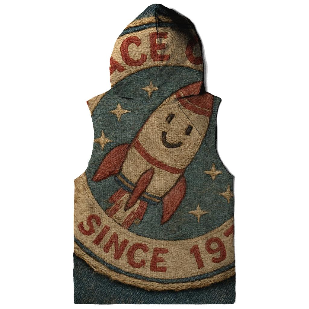 Weathered Space Camp Patch Emblem heavyweight hoodies