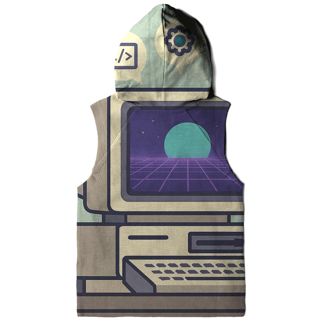 Retro Computer Dream Grid graphic hoodies