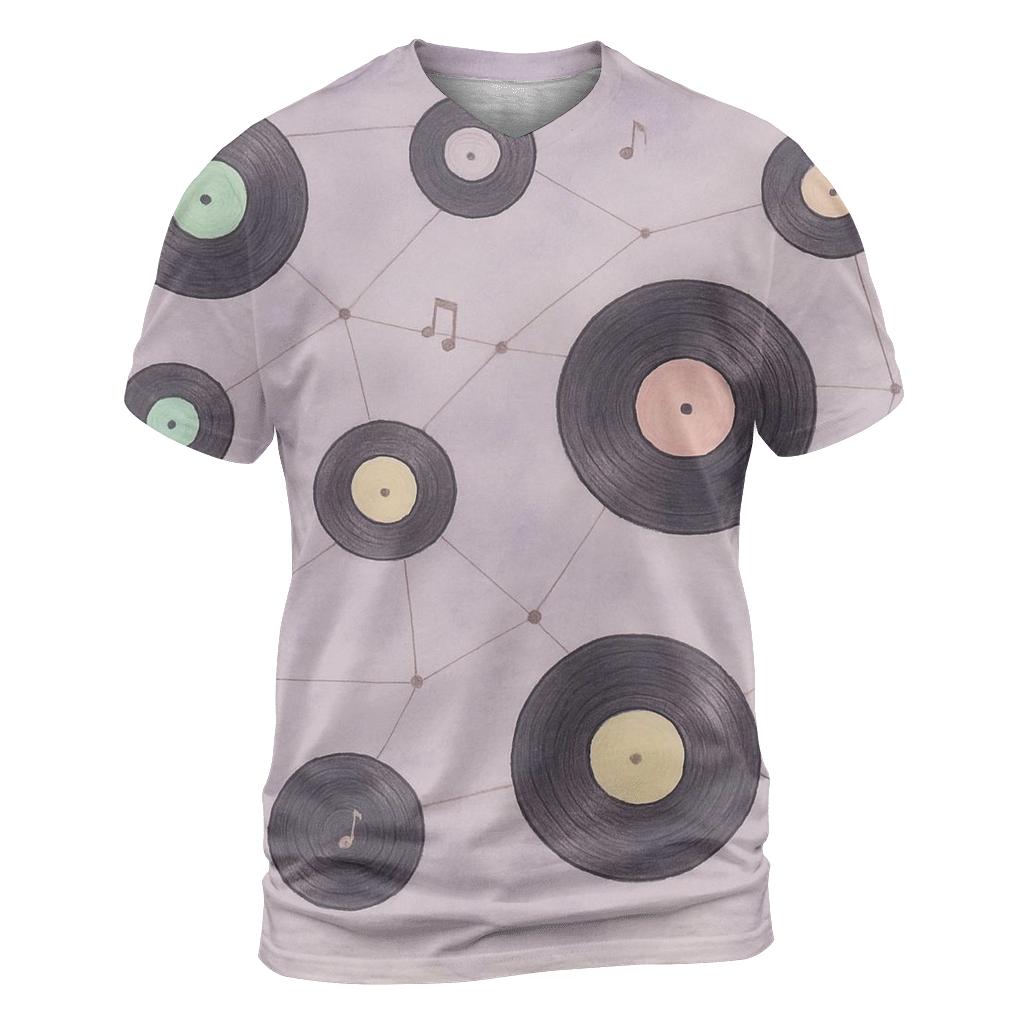 Pastel Vinyl Constellations statement graphic shirts