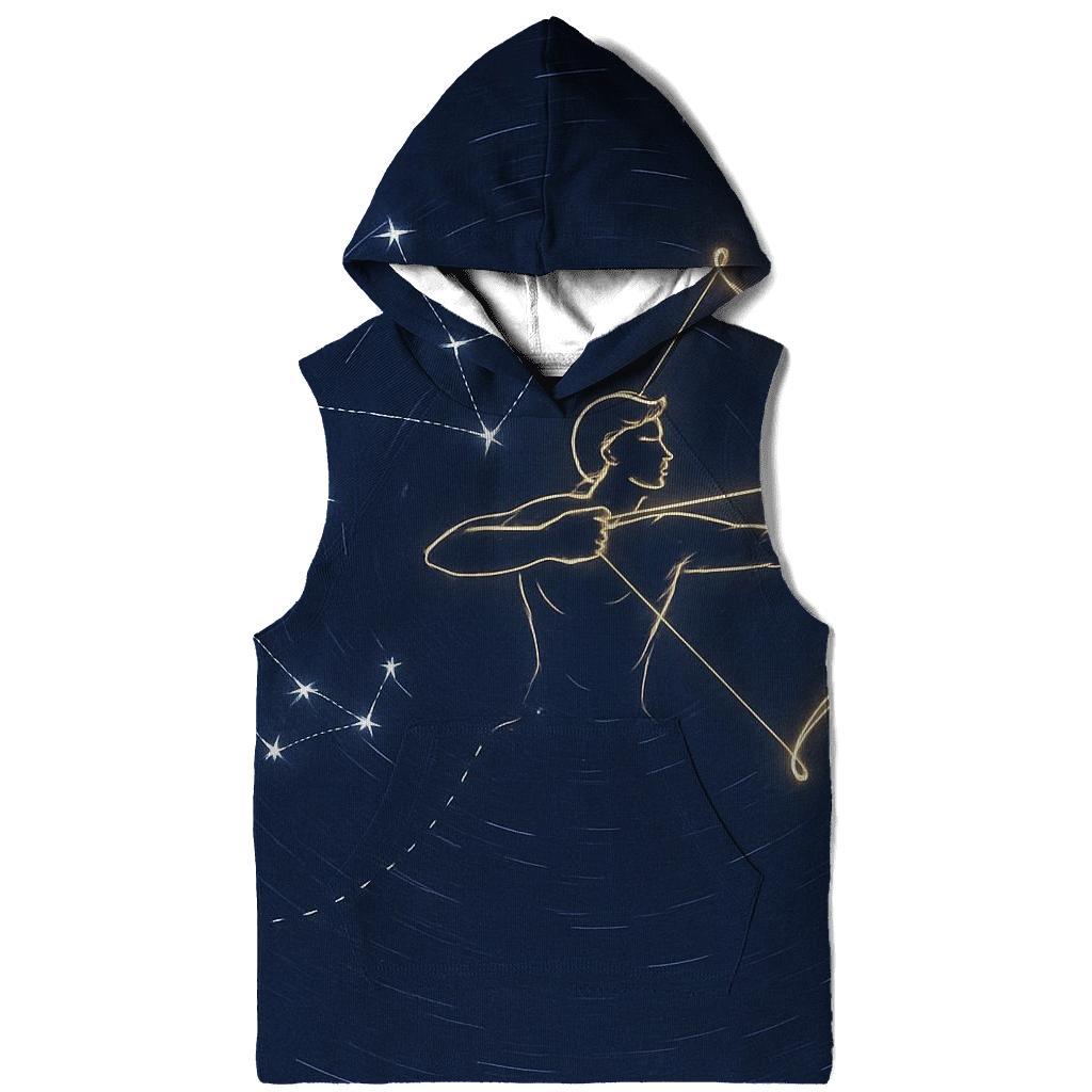 Sagittarius Archer Star Trail Map pullover hoodies
