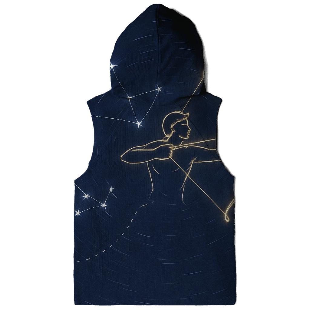 Sagittarius Archer Star Trail Map pullover hoodies