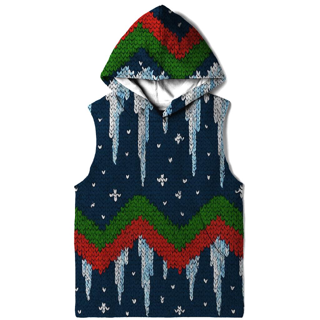 Icicle Candy Cane Zigzag Cascade Design heavyweight hoodies