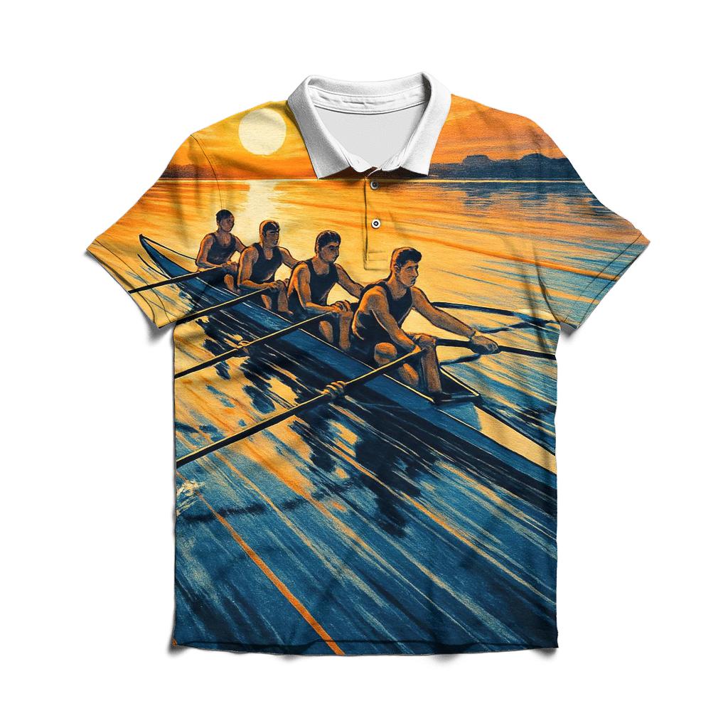 Solar Rowing Regatta casual sports polo shirts