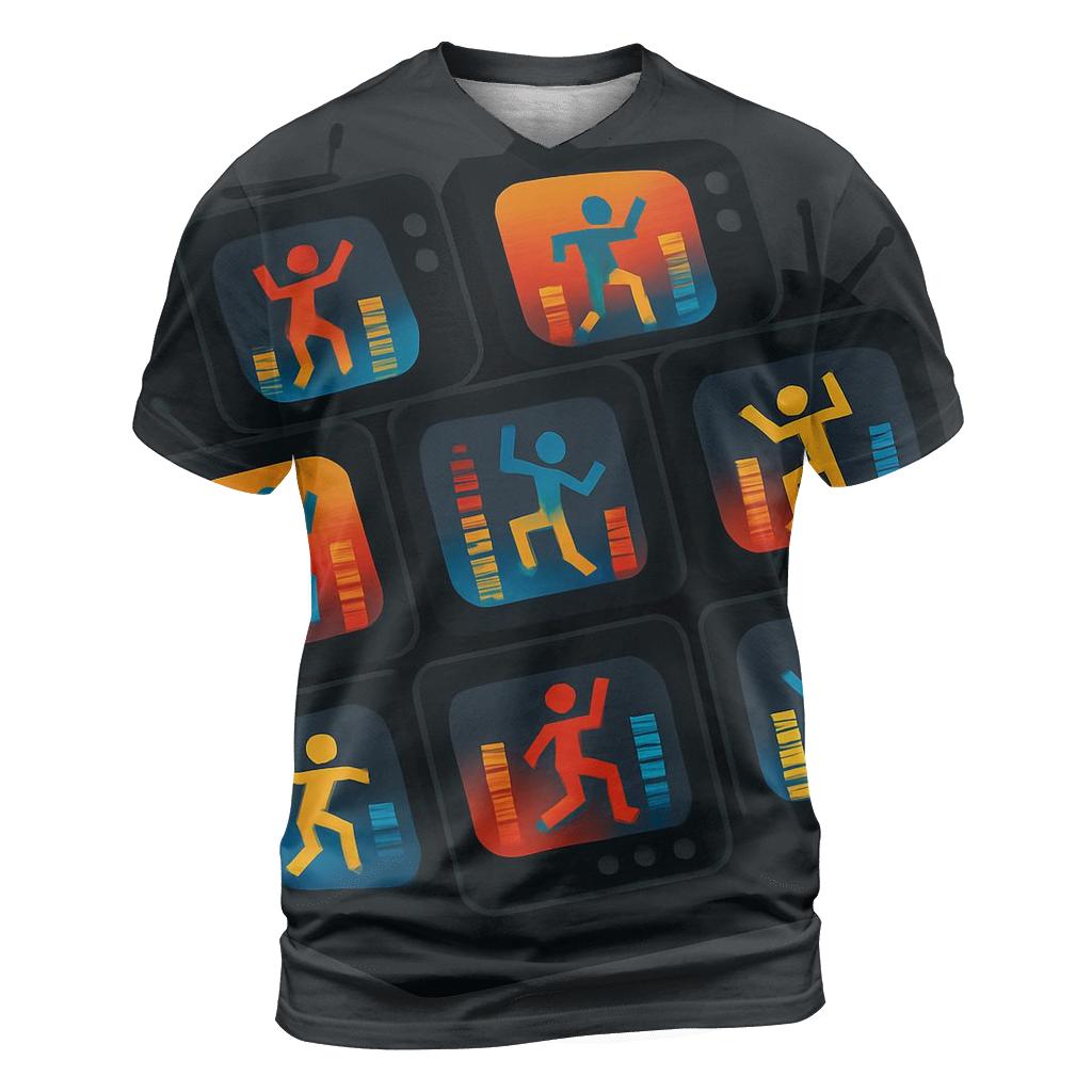 Retro TV Dance Floor personalized full print shirts