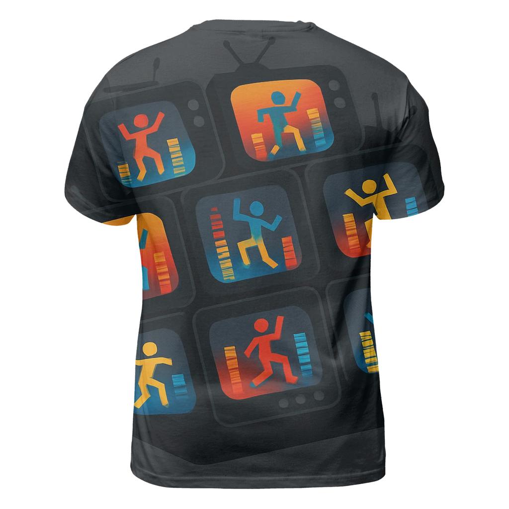 Retro TV Dance Floor personalized full print shirts