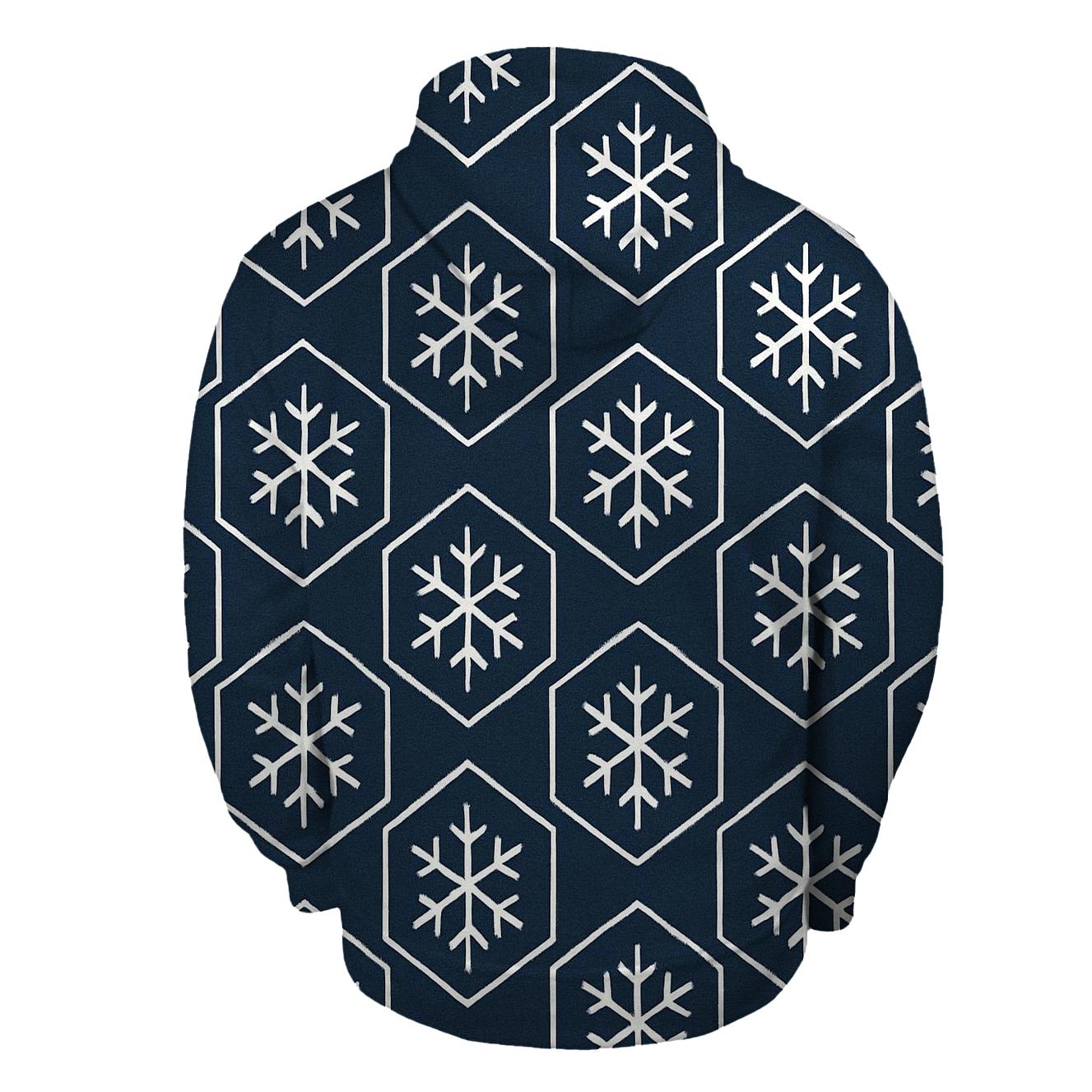 Snowflake Lattice Glow pullover hoodies