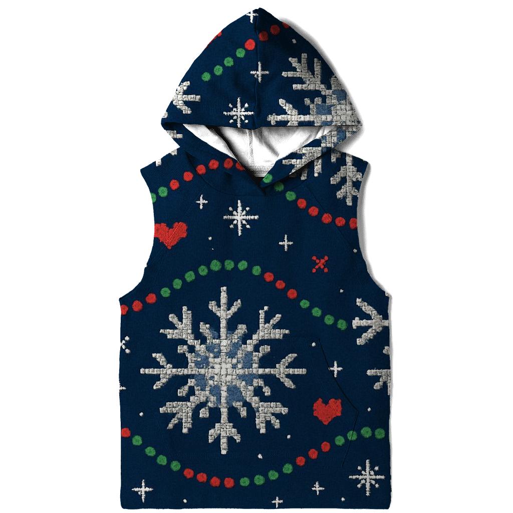 Midnight Snowflake Disco Garland Design custom hoodies