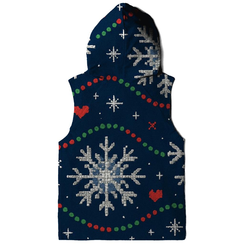 Midnight Snowflake Disco Garland Design custom hoodies