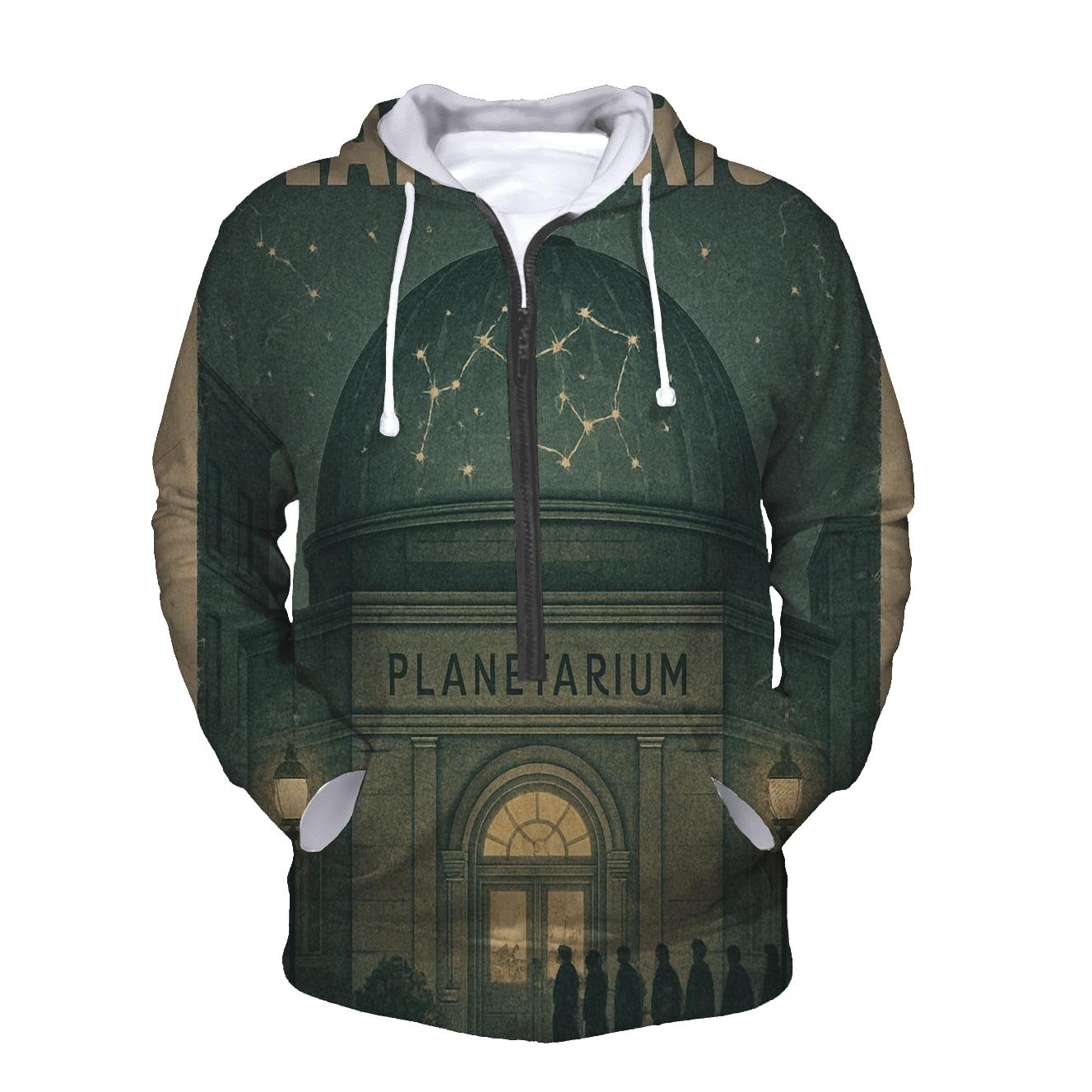 Dusty Retro Planetarium Poster lightweight hoodies