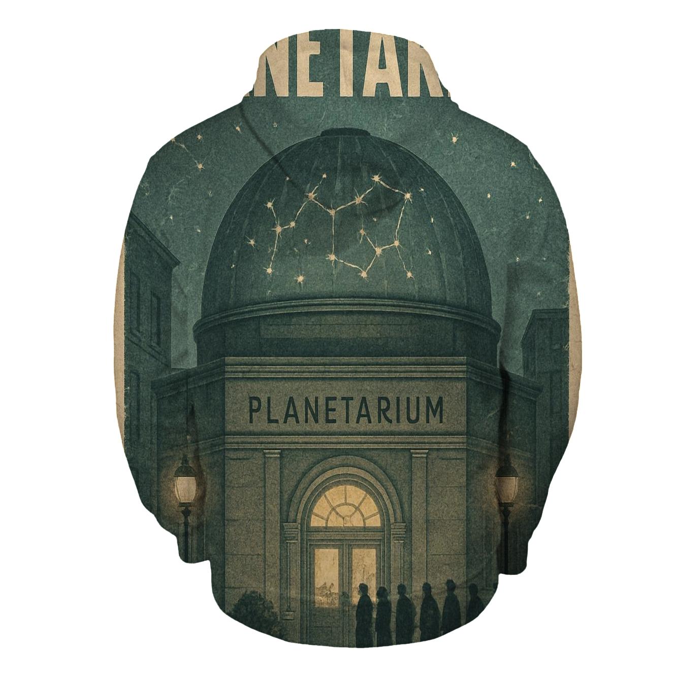 Dusty Retro Planetarium Poster lightweight hoodies