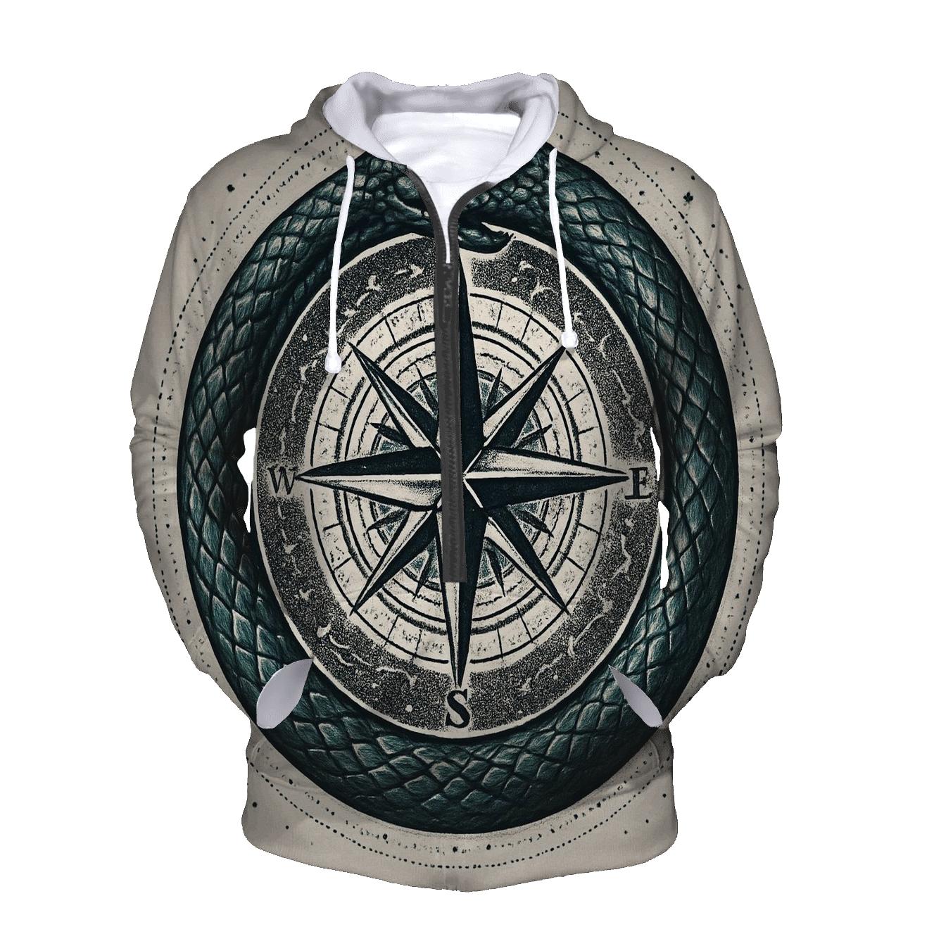 Celestial Compass Ouroboros hoodie trends