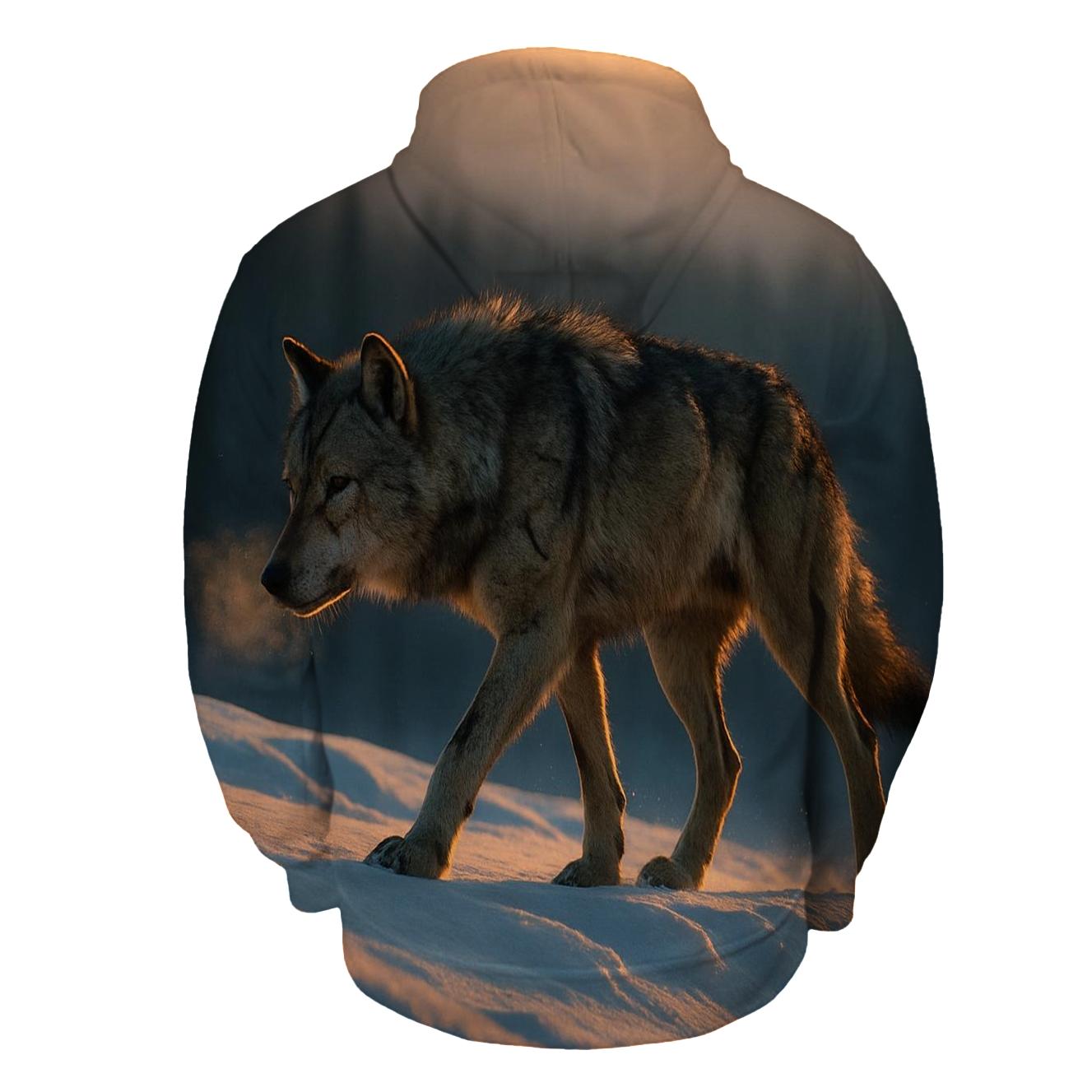 Alpha Wolf On Winter Ridge Patrol hoodie designs