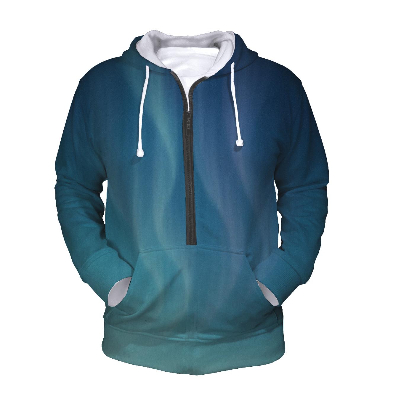Glacial Aurora Veil hoodies fashion
