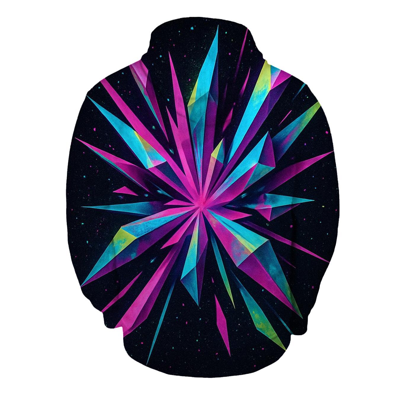 Neon Prism Stardust embroidered hoodies