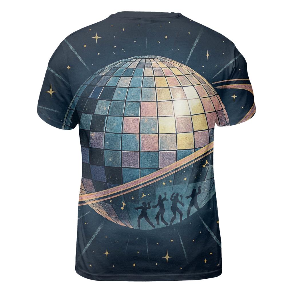 Disco Planet Orbit trendy printed shirt styles