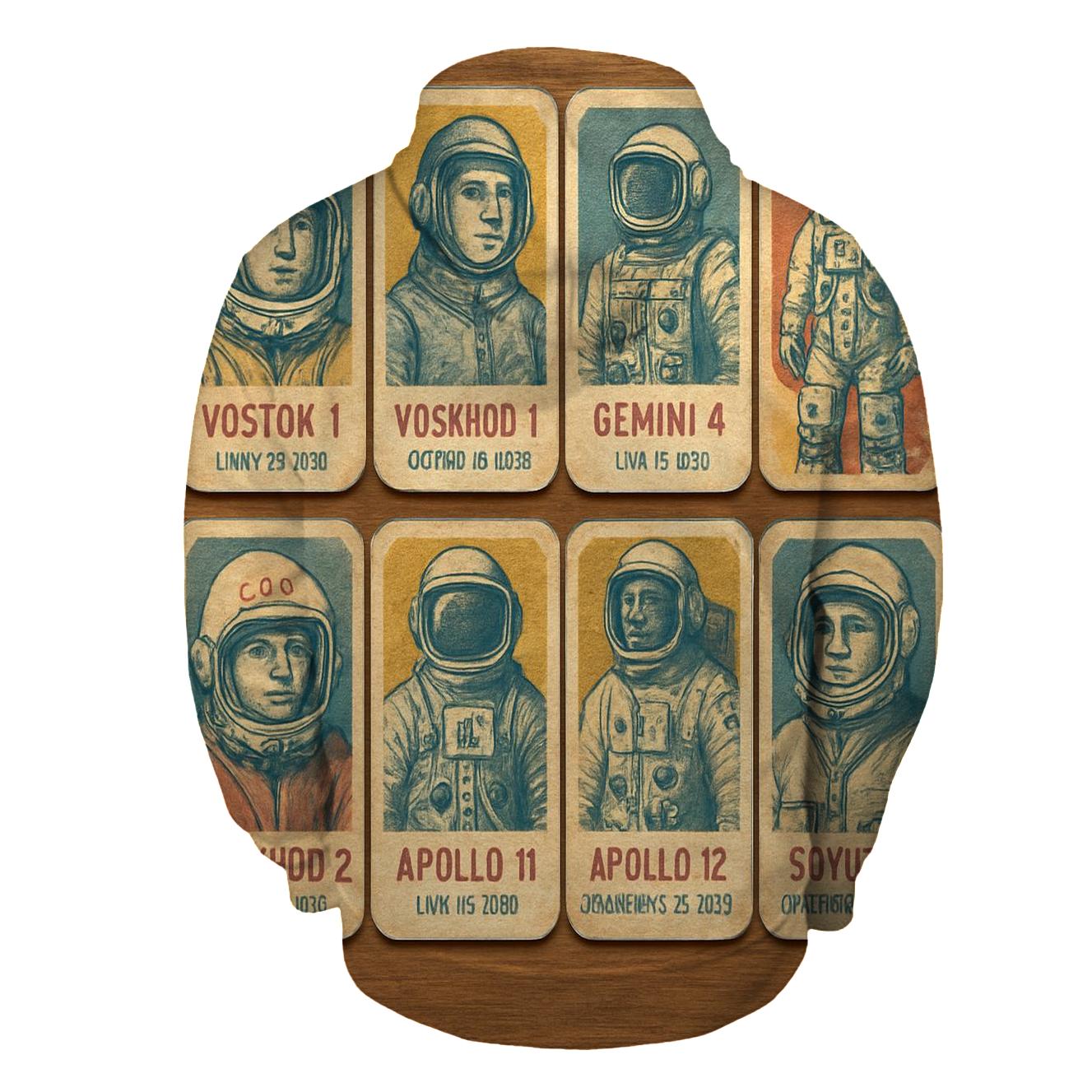 Faded Cosmonaut Trading Card Set hoodies fashion