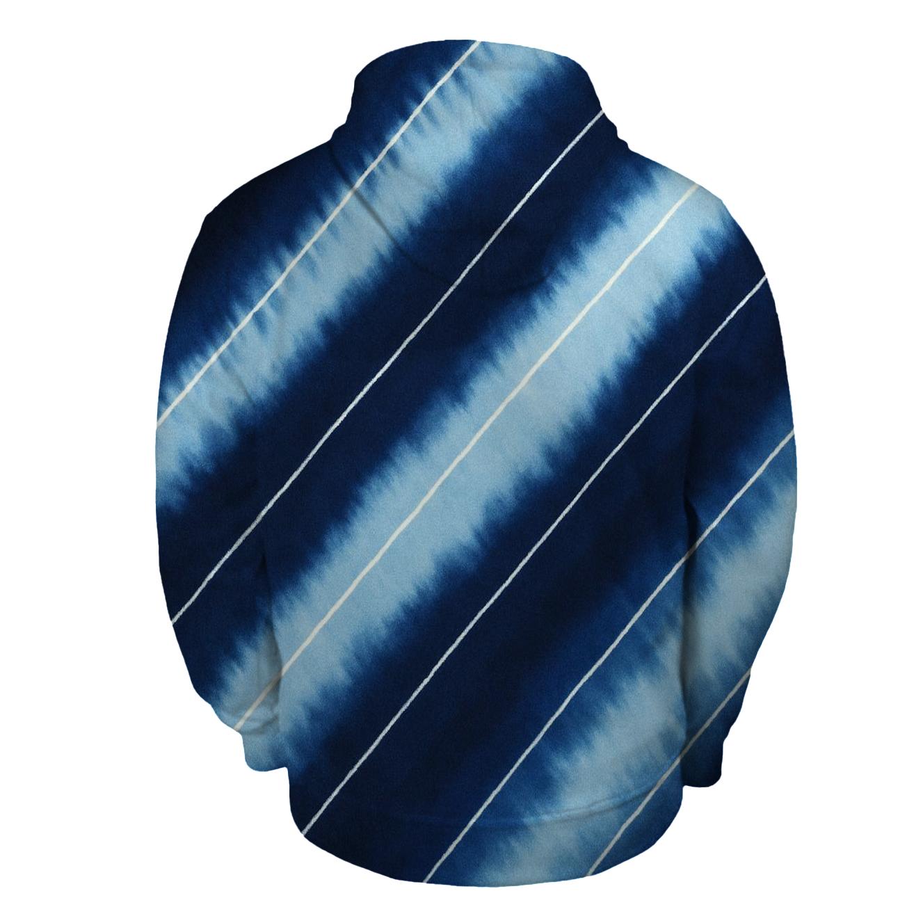 Indigo Arashi Storm Diagonals custom hoodies