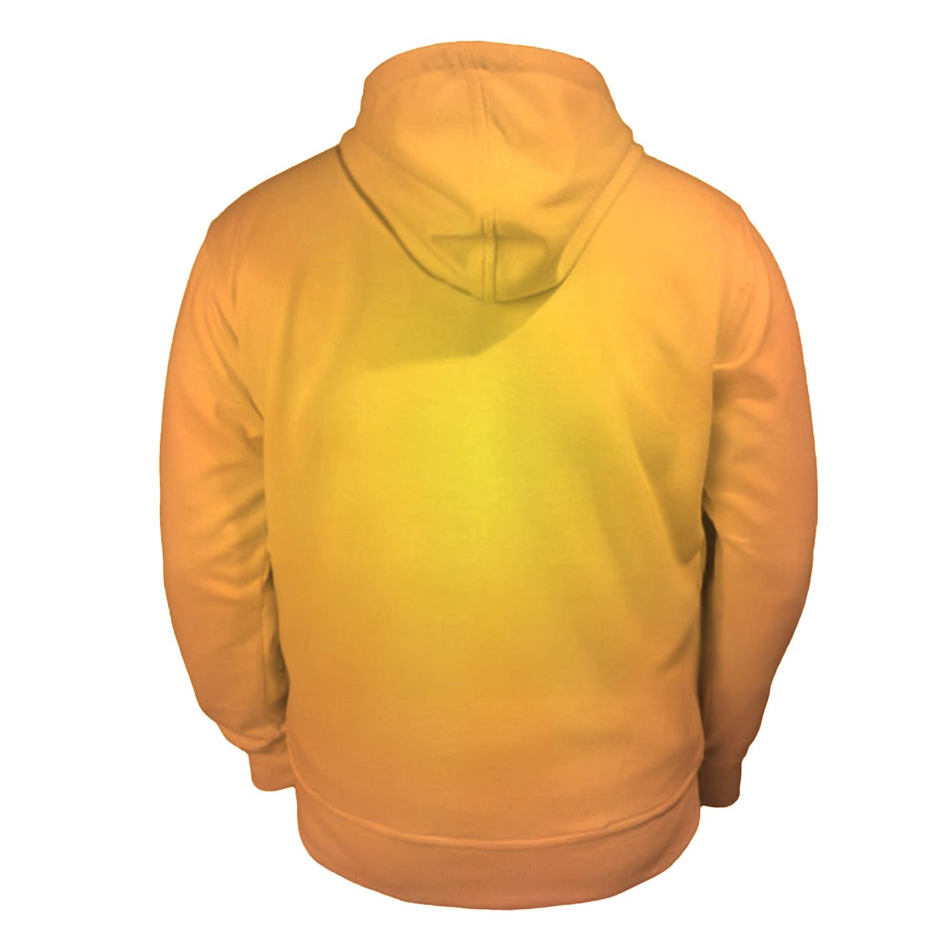Citrus Sky Bloom zip-up hoodies