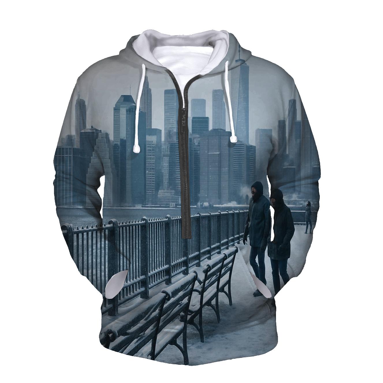 Brooklyn Heights Winter Promenade View hoodie trends