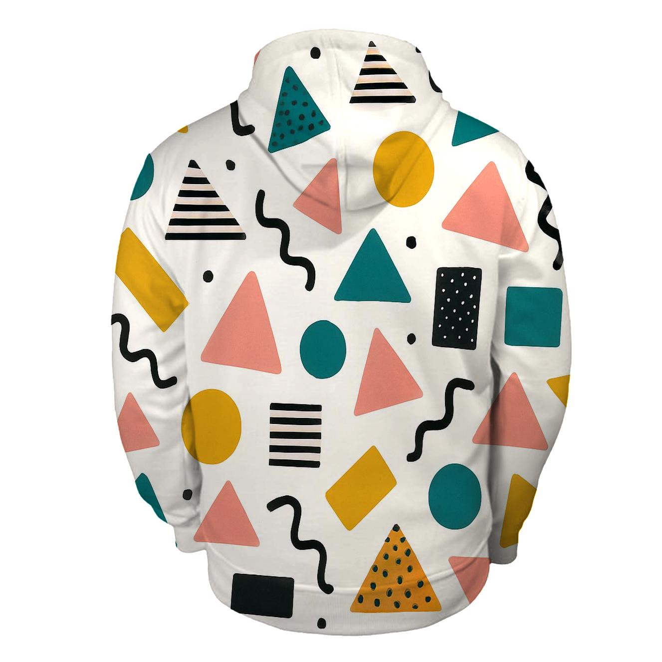 Memphis Pop Geometry premium hoodies