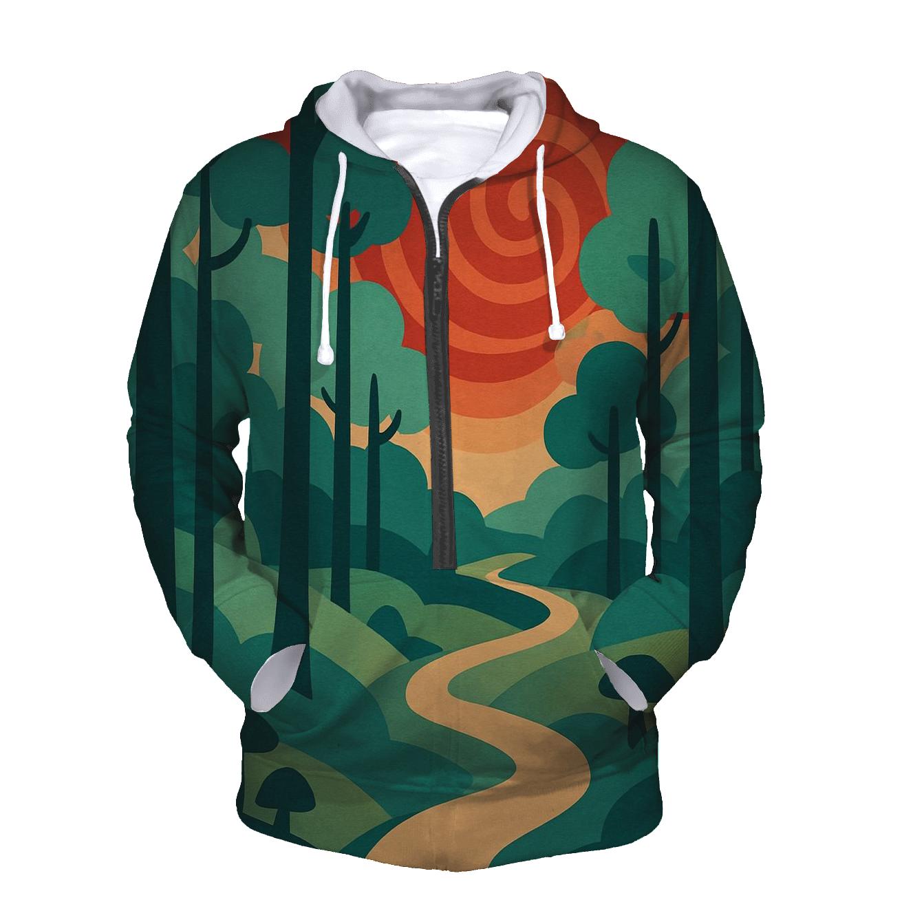 Psychedelic Forest Trail heavyweight hoodies
