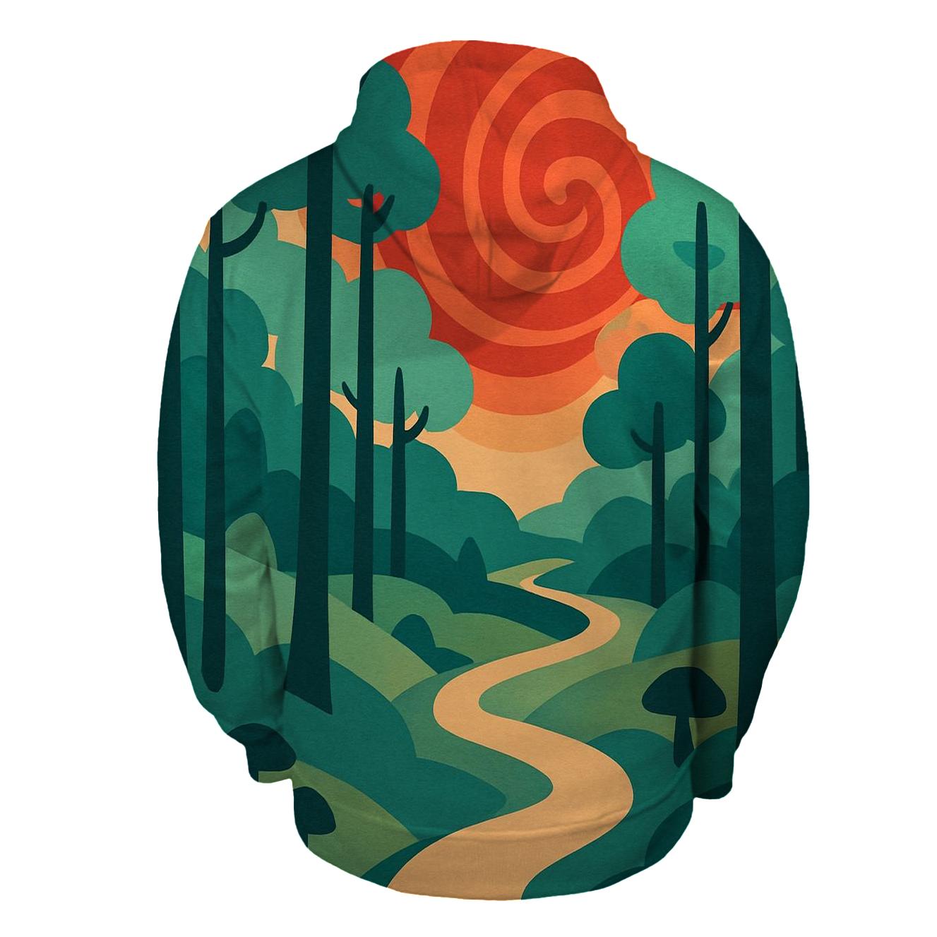 Psychedelic Forest Trail heavyweight hoodies