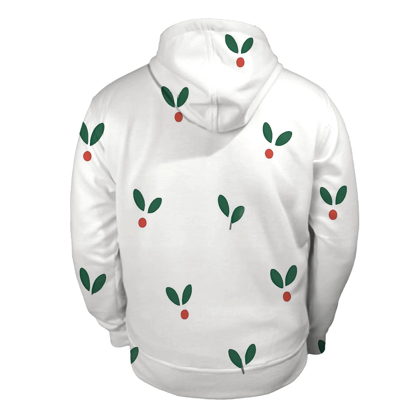 Minimal Mistletoe Confetti hoodie designs